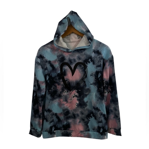 Multicolor Hooded Long Sleeve Sweatshirt sz 13/14 yrs - Picture 1 of 8